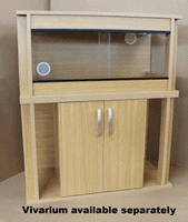 90cm  x 60cm x 45cm (36x24x18) Cabinet for Glass sided viv two doors 3ft