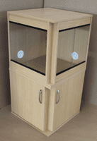 Corner Qube 75cm x 60cm x 75cm  (30x24x30) Flat Packed Vivarium 2.5ft