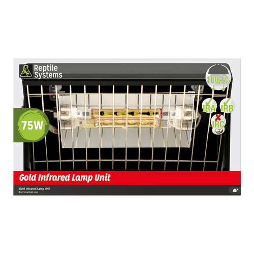 reptile systems Gold Infrared Unit (includes lamp) 75w, 100w, 200w, 400w