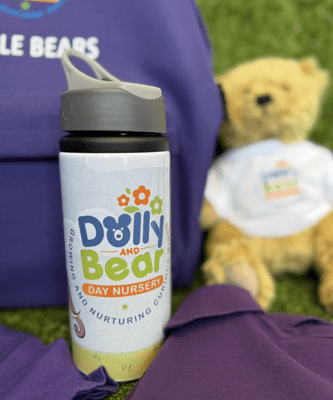 Dolly & Bear Day Children's Water Bottle