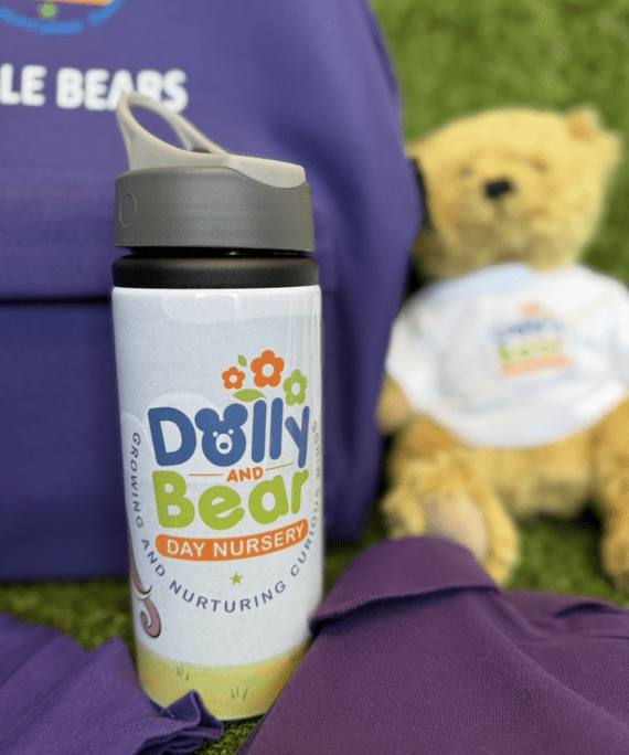Dolly & Bear Day Children's Water Bottle