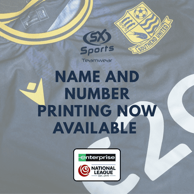 Enterprise National League Shirt Printing