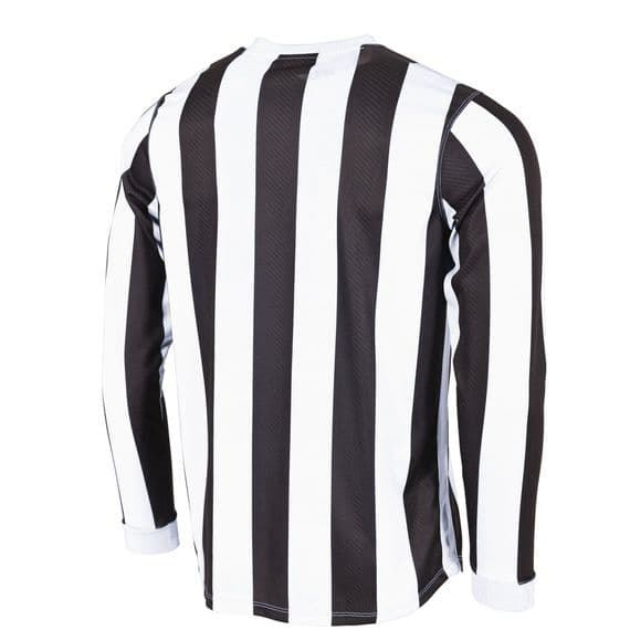 Chemise De Sport STANNO Futura Manches Longues - Noir Et Blanc, Taille S