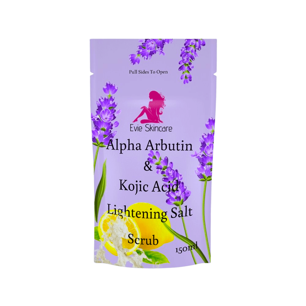 Alpha Arbutin & Kojic Acid Premium Lightening Salt Scrub 130ml
