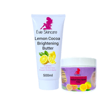Cocoa Butter Lemon Brightening Body Cream Plus Glow Soap