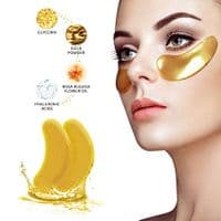 Luxury Crystal 24K Gold Gel Collagen Eye Mask Pink