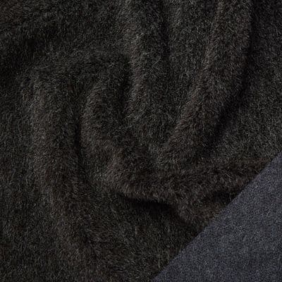 Dark Grey, Light Grey Hairs 6mm Alpaca