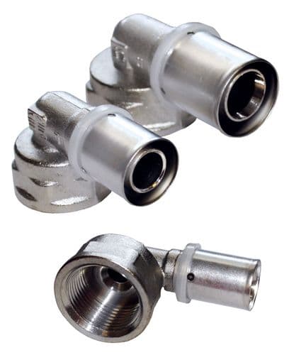 Wall Plated Female Elbow 16mm - 1/2"