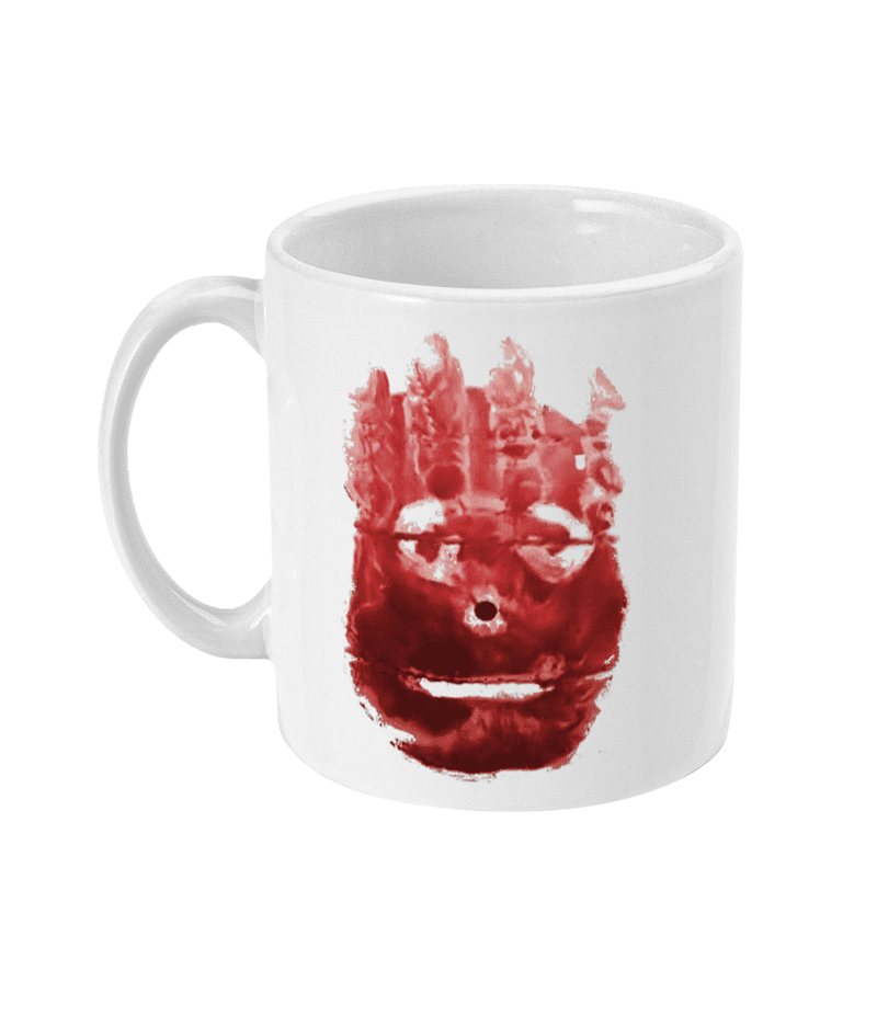 Wilson Volleyball Handprint Ceramic Mug Design Inspired by Castaway