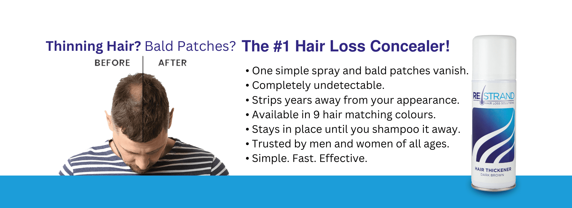 RESTRAND Hair Thickening Spray Banner Image