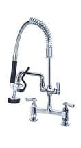 Commercial Mini Twin Inlet Pre Rinse Spray Arm With Bowl Filler Tap