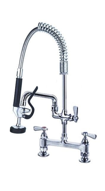 Commercial Mini Twin Inlet Pre Rinse Spray Arm With Bowl Filler Tap