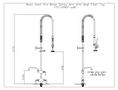 Commercial Mono Inlet Pre-Rinse Spray Arm With Bowl Filler Tap