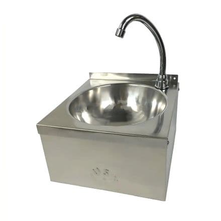 Knee Operated Hand Wash Sink - Front Push Panel