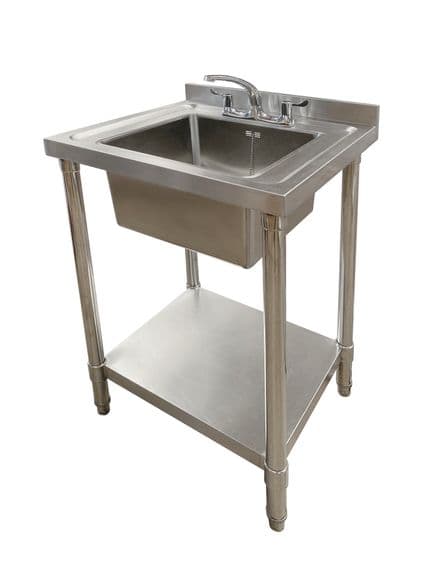 Single Bowl 600x600x900mm Commercial Catering Sink