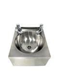 Stainless Steel Hand Wash Basin - Twin Tap Holes