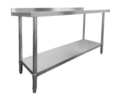 Stainless Steel Wall Prep Table - 1500x700x900mm