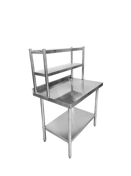 Stainless Steel Wall Prep Table With Gantry - 1000x600x900mm