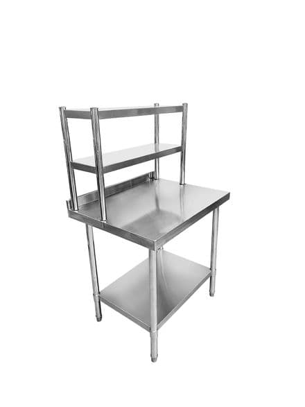 Stainless Steel Wall Prep Table With Gantry - 900x600x900mm