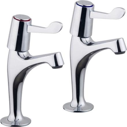 Value High Neck Lever Pillar Taps