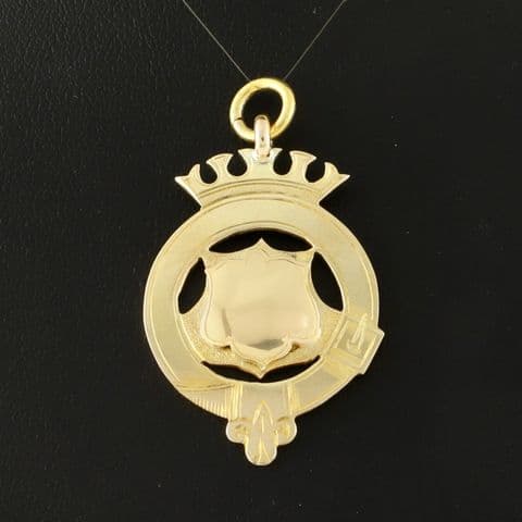 Antique 14Ct 14K Gold Fob / Pendant / Medal For Watch Chain Or Necklace 8.8grams