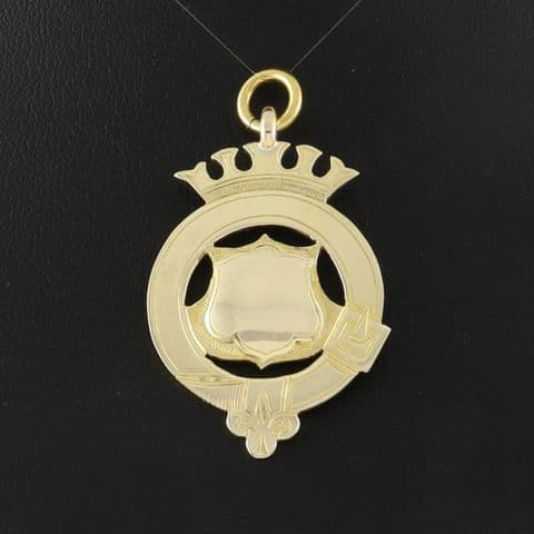 Antique 14Ct 14K Gold Fob / Pendant / Medal For Watch Chain Or Necklace 9grams