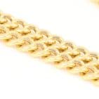 Antique 18Ct Gold 34.7g Curb Link Albert Watch Chain With T-Bar 15 3/4''