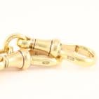 Antique 18Ct Gold 34.7g Curb Link Albert Watch Chain With T-Bar 15 3/4''