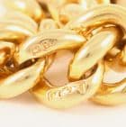 Antique 18Ct Gold 46.7g Curb Link Albert Watch Chain With T-Bar 17 3/4''