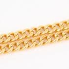 Antique 18Ct Gold 46.7g Curb Link Albert Watch Chain With T-Bar 17 3/4''