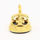 Antique 18Ct Gold Fob / Pendant With Bloodstone