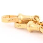 Antique 9Ct Gold 25.5g Fancy & Trombone Link Double Albert Watch Chain 15 1/4''