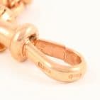 Antique 9Ct Gold 33.5g Trombone And Knot Link Double Albert Watch Chain 14 3/4''