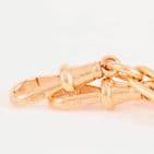 Antique 9Ct Gold 38.8g Trombone And Knot Link Double Albert Watch Chain 17 3/4''