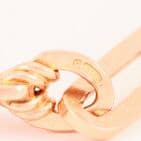 Antique 9Ct Gold 42.9g Trombone And Knot Link Double Albert Watch Chain 15 1/4''