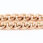Antique 9Ct Gold 43.6g Graduated Rollerball Double Albert Watch Chain 14''