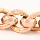 Antique 9Ct Gold 43.6g Graduated Rollerball Double Albert Watch Chain 14''