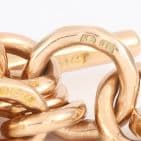 Antique 9Ct Gold 43g Fetter / Trombone Link Double Albert Watch Chain 15 3/4''