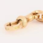 Antique 9Ct Gold 43g Fetter / Trombone Link Double Albert Watch Chain 15 3/4''