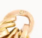 Antique 9Ct Gold 43g Fetter / Trombone Link Double Albert Watch Chain 15 3/4''