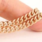 Antique 9Ct Gold 45.9g Double Albert Watch Chain 17 1/4''