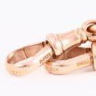 Antique 9Ct Gold 49.6g Fetter And Oval Link Albert Watch Chain 15 7/8''