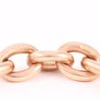 Antique 9Ct Gold 49.6g Fetter And Oval Link Albert Watch Chain 15 7/8''