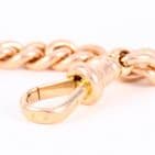 Antique 9Ct Gold 52.2g Double Albert Watch Chain With Removable T-bar 16 5/8''