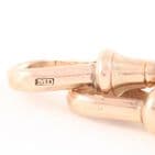 Antique 9Ct Gold 53.9g Knot Link Double Albert Watch Chain 16 1/2''