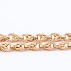 Antique 9Ct Gold 53.9g Knot Link Double Albert Watch Chain 16 1/2''