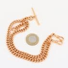 Antique 9Ct Gold 63.1g Double Albert Watch Chain 15 3/4''