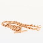 Antique 9Ct Gold 63.1g Double Albert Watch Chain 15 3/4''