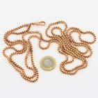 Antique 9Ct Gold 81g Long Box Link Watch Chain Necklace  61 1/2''