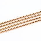 Antique 9Ct Gold 81g Long Box Link Watch Chain Necklace  61 1/2''